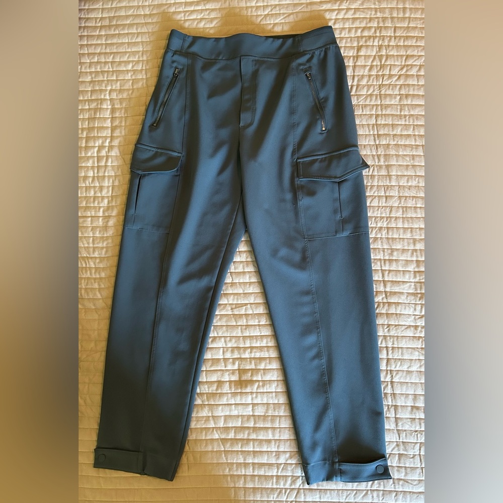 Athleta Stylish Teal Cargo Pants